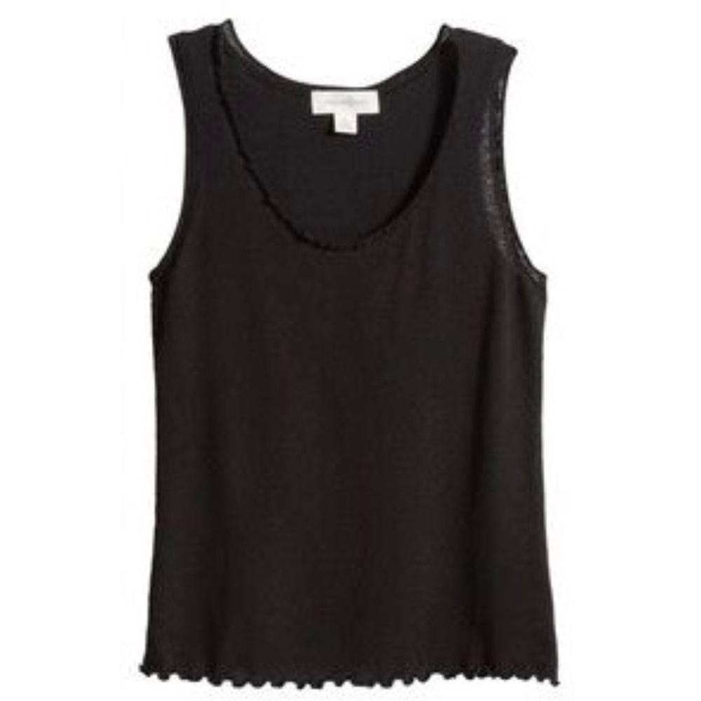 Classic Black Knit Tank Top – Treasure & Bond | Women’s Casual Sleeveless Shirt